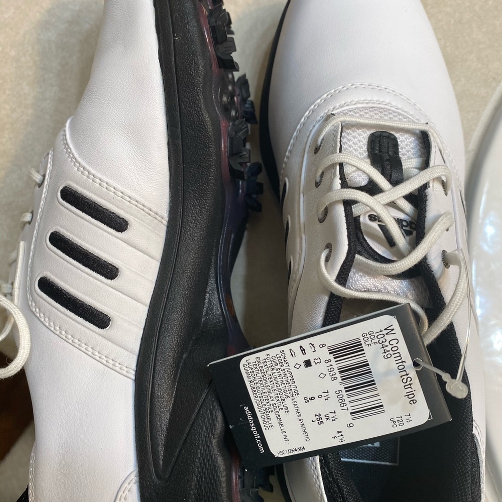 Women’s size 9 NWT/Box. Adidas golf shoes.